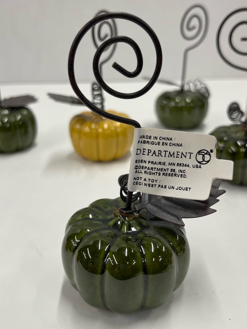 Department 56 place card holders (7) pumpkins - Picture 8 of 8